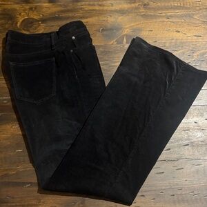 Joe's Jeans Black Velvet High Rise Flare Trousers Jeans 
-The Molly (TALL)